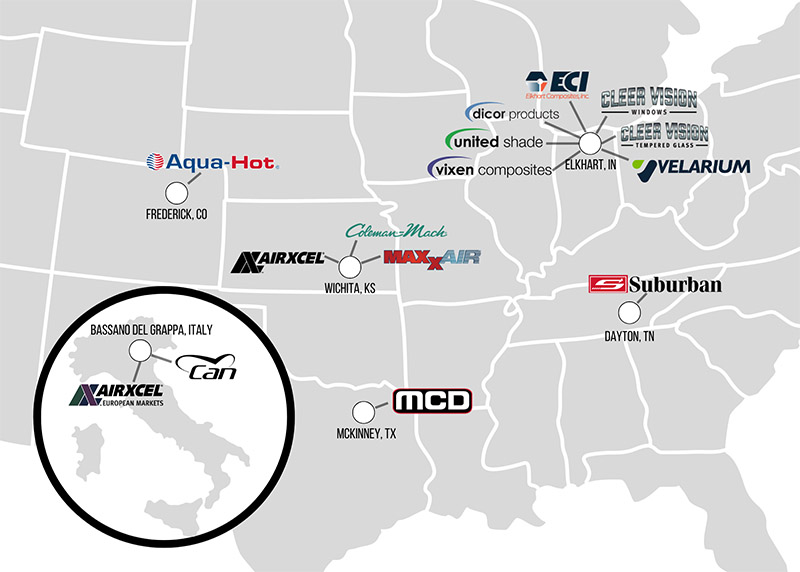 Airxcel 14 Brand Map